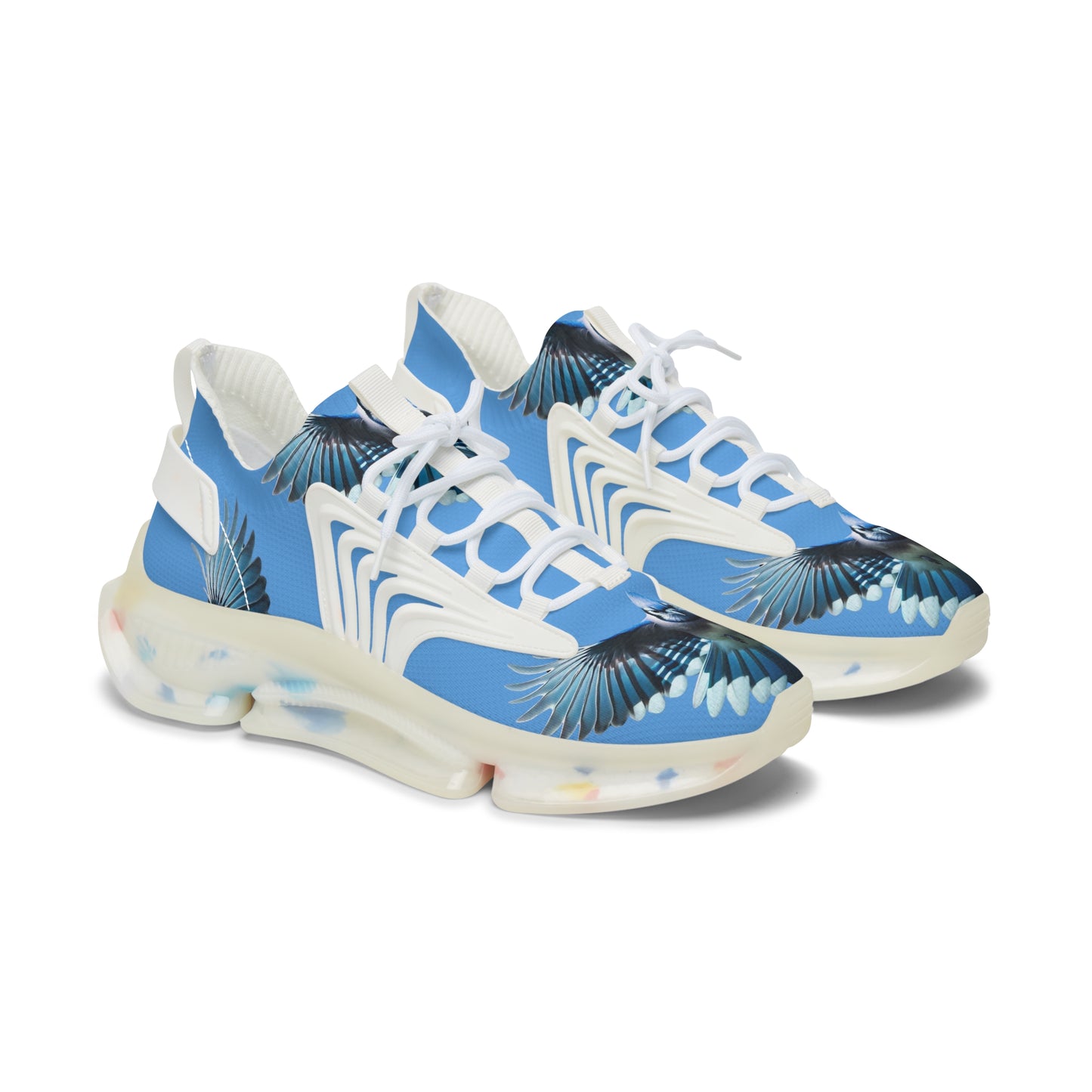 Bluejay in Flight - Women's Mesh Sneakers
