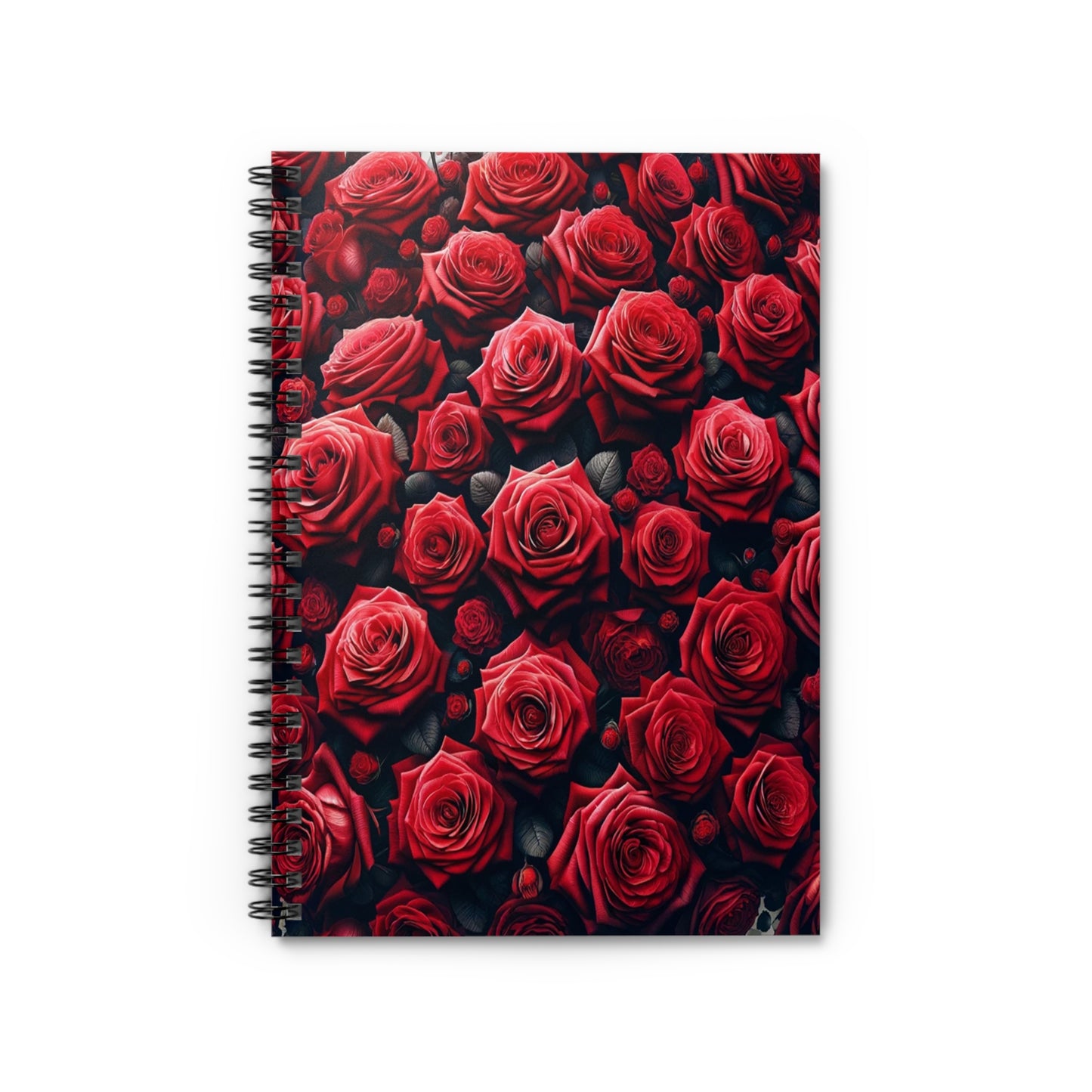 Red Roses Spiral Notebook - Ruled Line