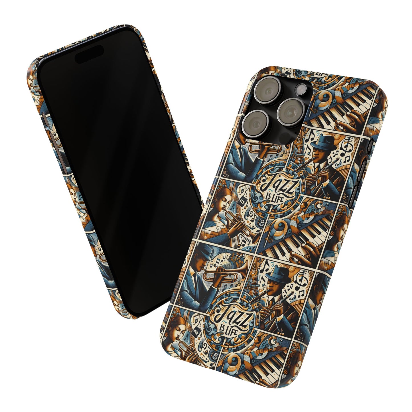 iPhone Slim Phone Cases - Jazz Is Life