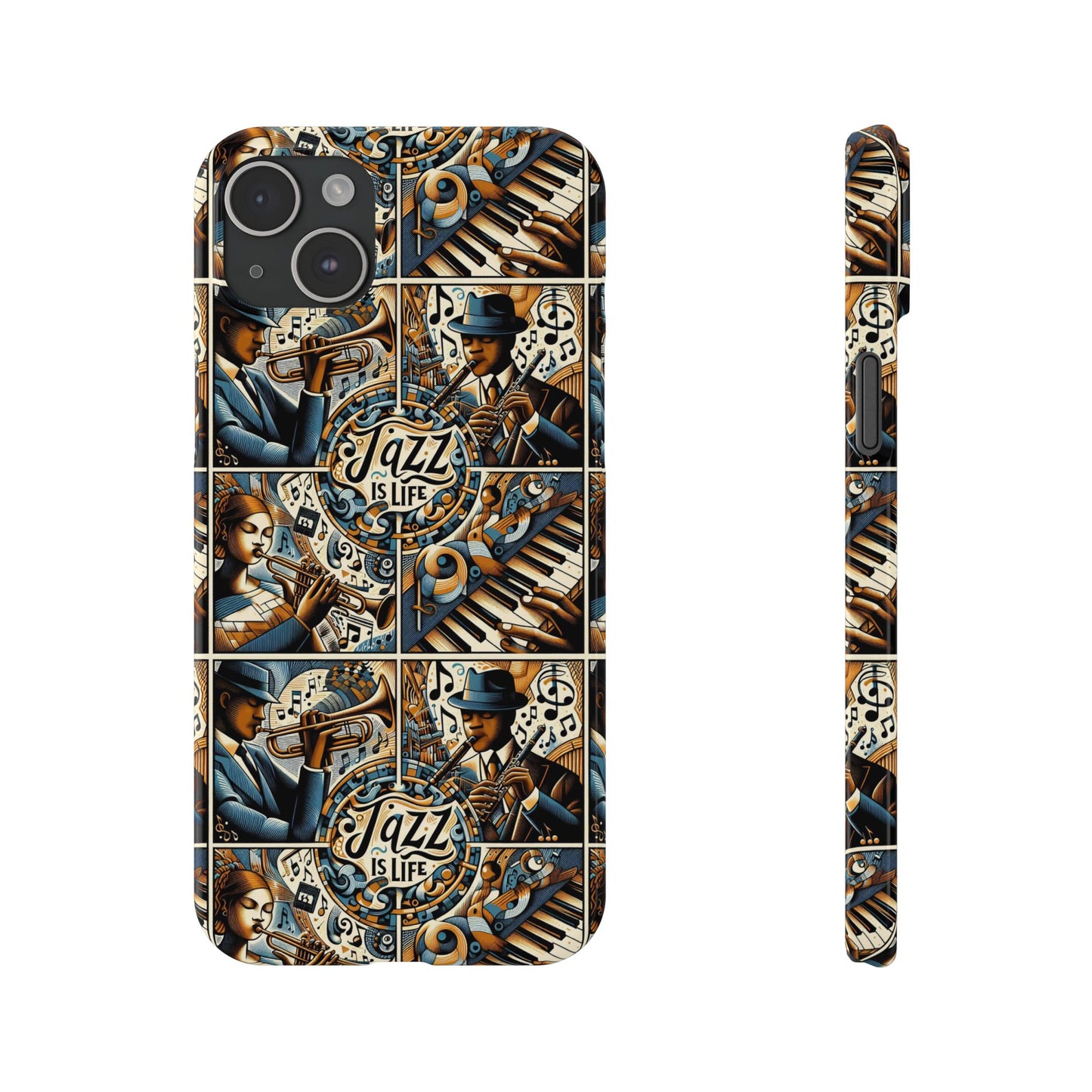 iPhone Slim Phone Cases - Jazz Is Life