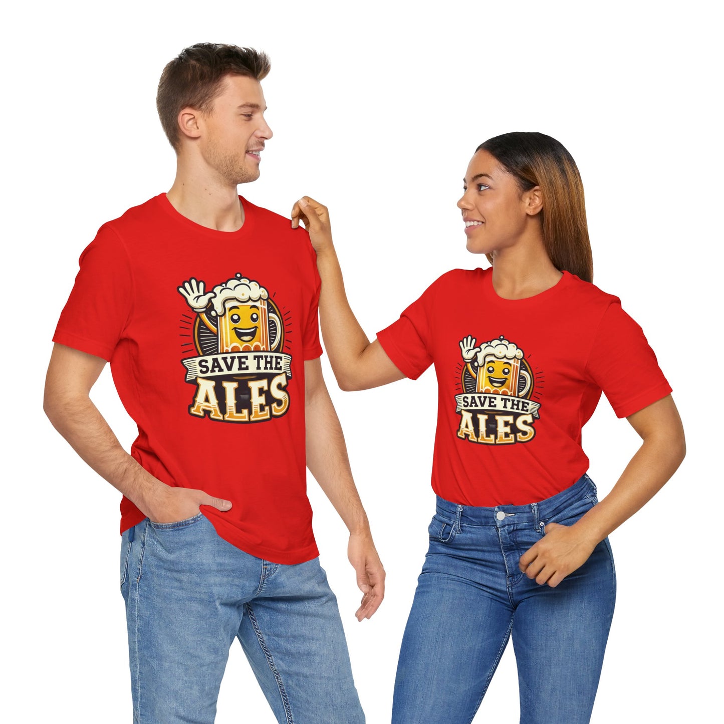 Save The Ales_V2 Unisex Jersey Short Sleeve Tee