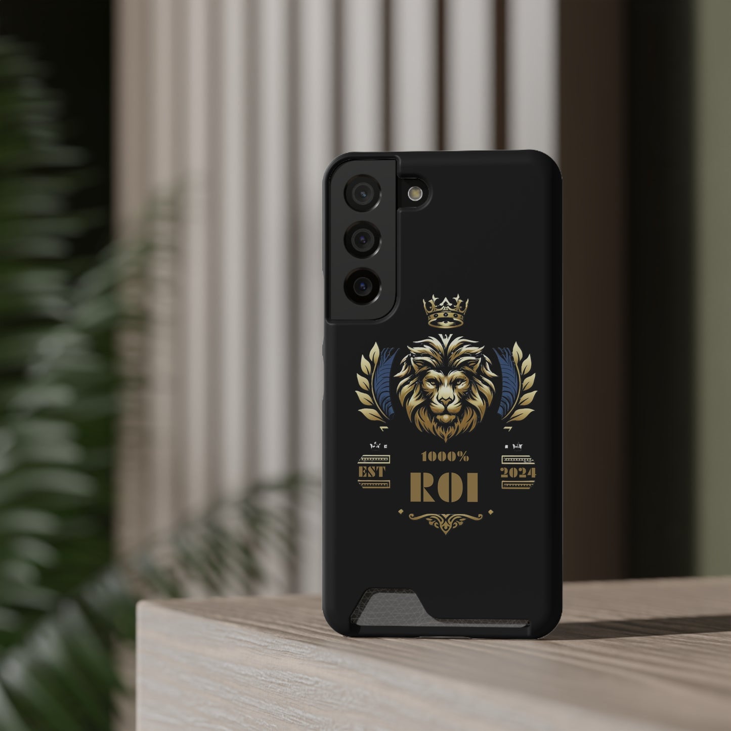 1000%ROI Phone Case With Card Holder (Compatible with iPhone 13, and Samsung Galaxy S21, S22 models)