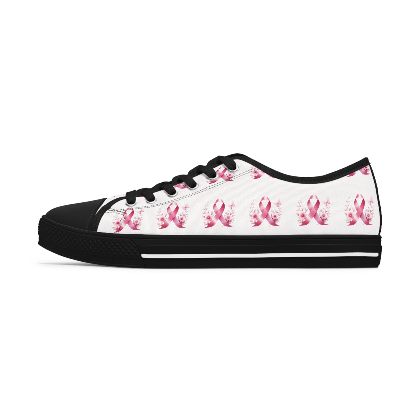 Breast Cancer Awareness Women's Low Top Sneakers