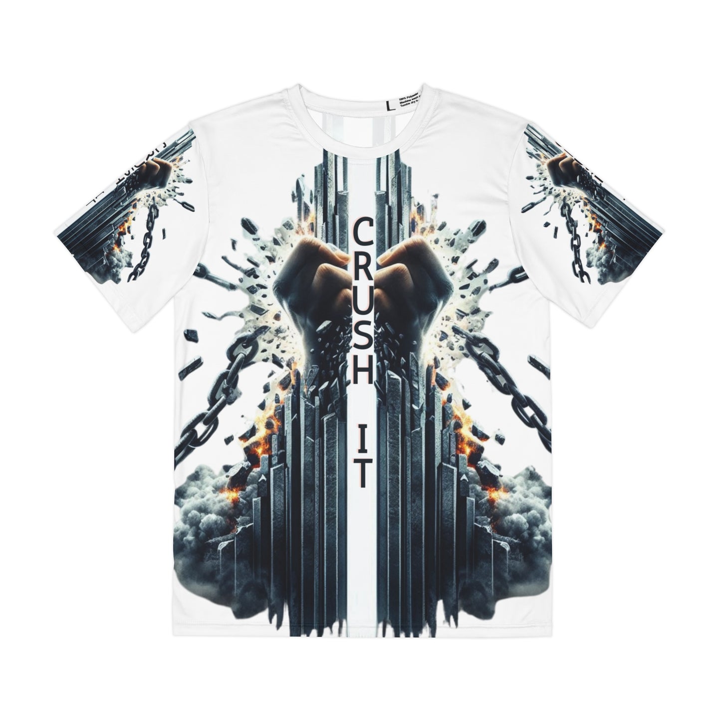 CRUSH IT! -Men's Polyester Tee - White