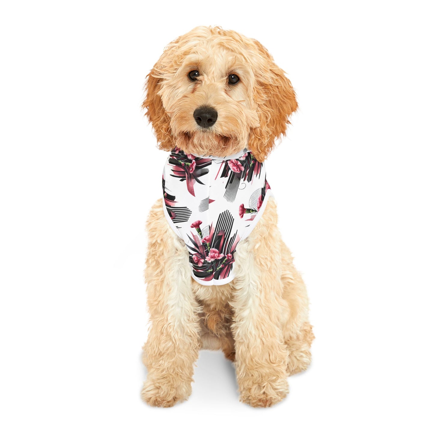 Pink Carnations Pet Hoodie