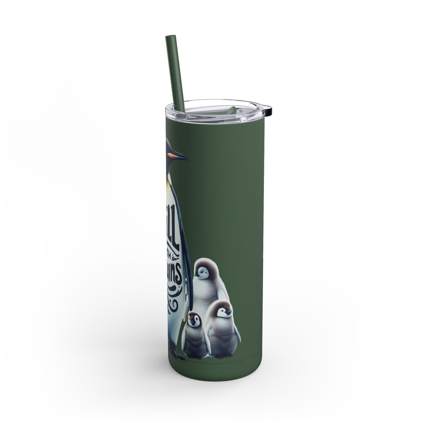 Chill With Penguins 20oz Maars Maker Skinny Matte Tumbler
