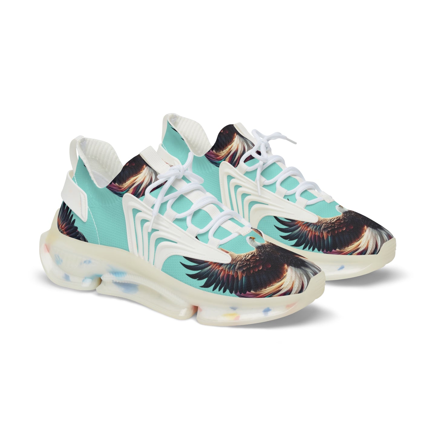 Pristine Eagle - Blue Wraparound - Men's Mesh Sneakers