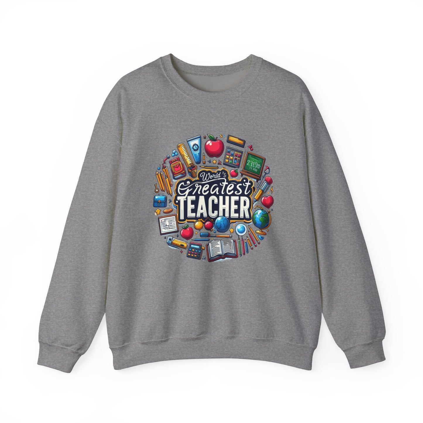 World's Greatest Teacher - Unisex Heavy Blend™ Crewneck Sweatshirt (G2)