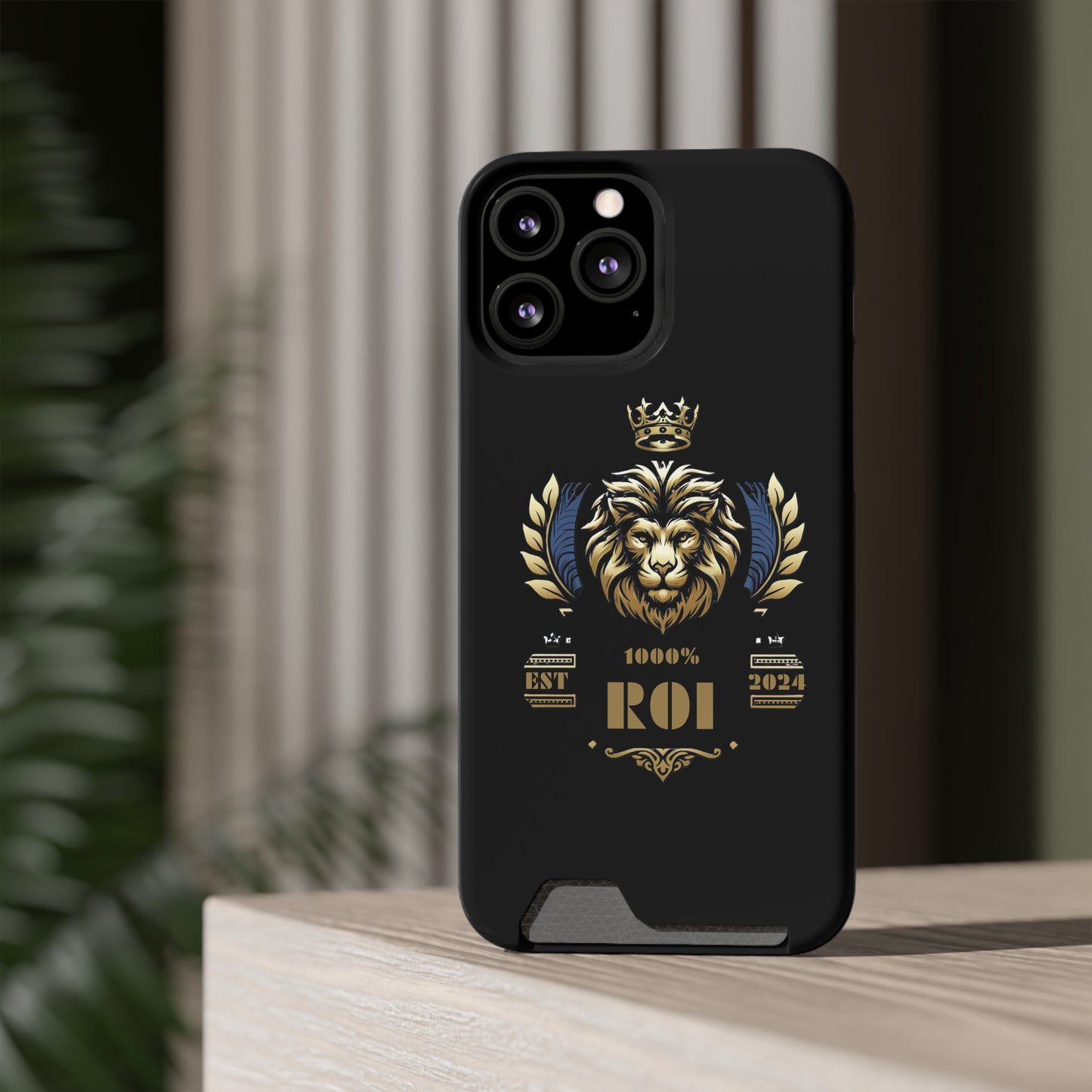 1000%ROI Phone Case With Card Holder (Compatible with iPhone 13, and Samsung Galaxy S21, S22 models)