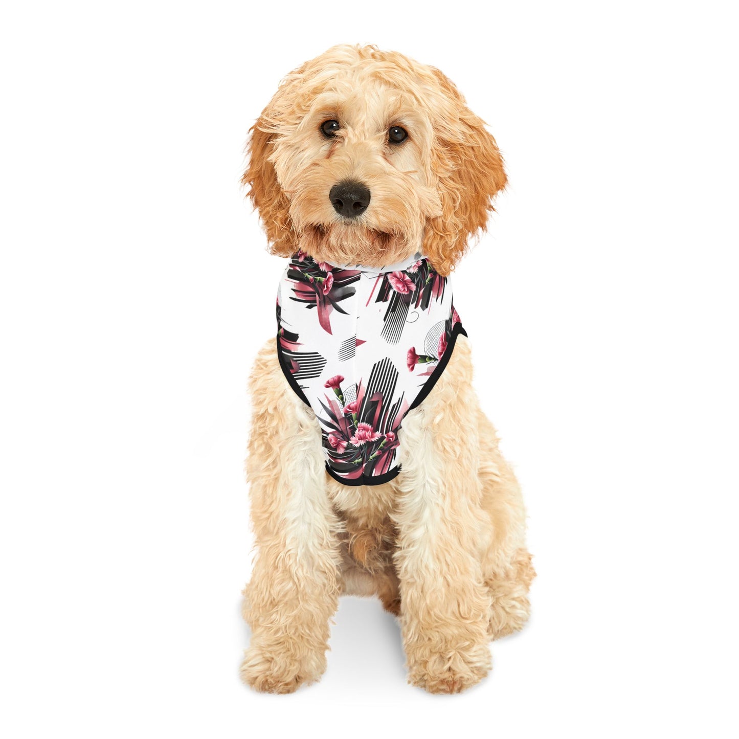 Pink Carnations Pet Hoodie