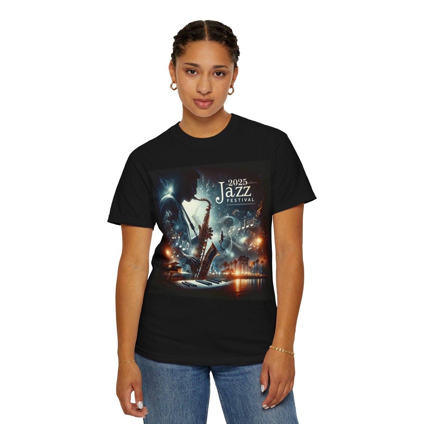 2025 Jazz Festival Unisex Garment-Dyed T-Shirt - Celebrate Music and Culture
