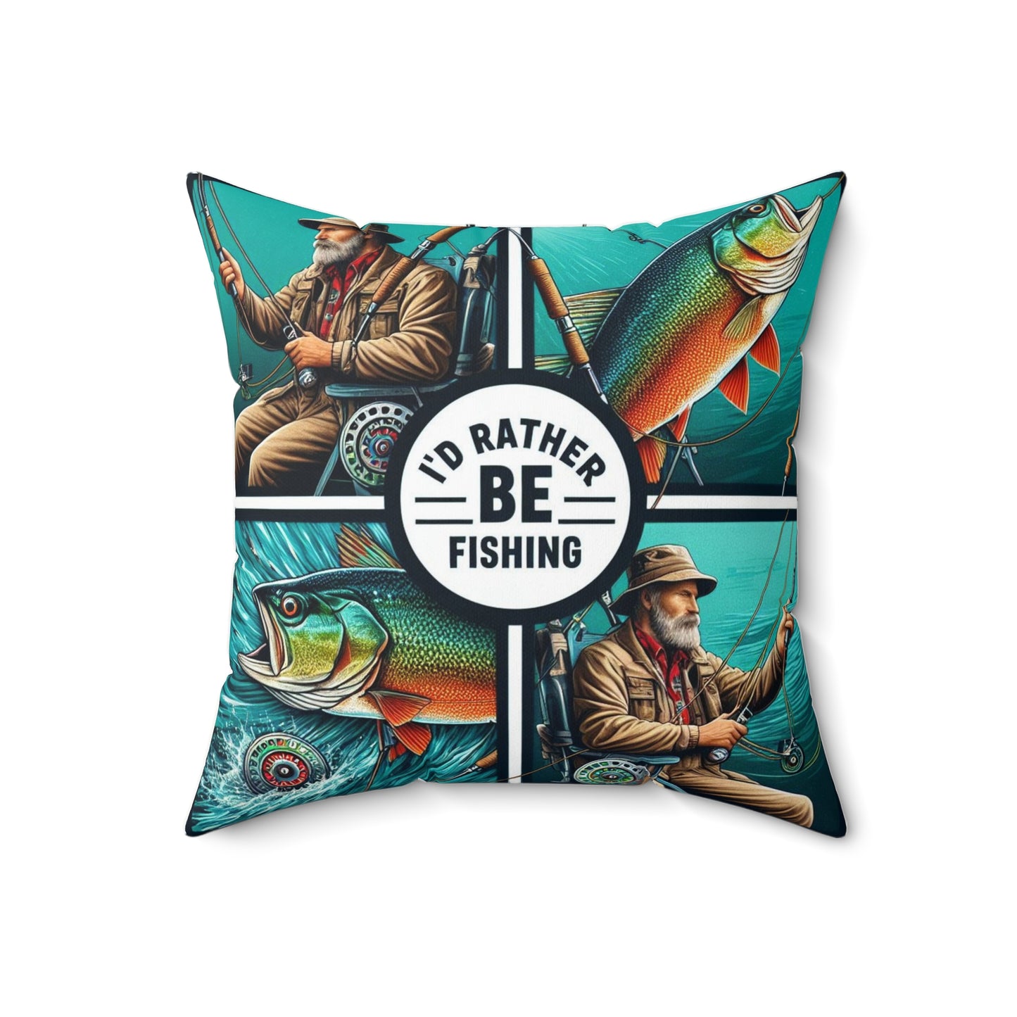 I'd Rather Be Fishing Pillow