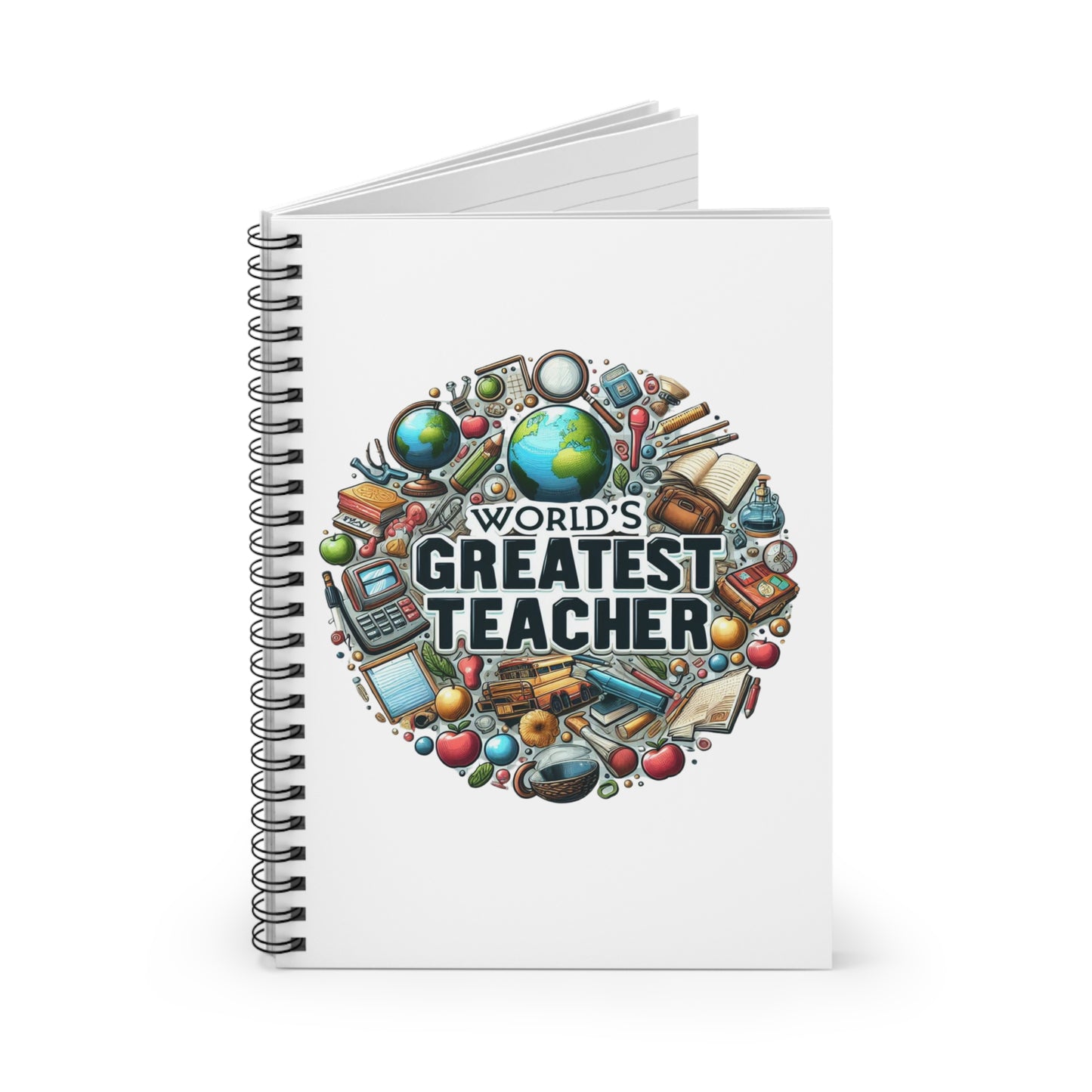 World's Best Teacher - Spiral Notebook - Ruled Line (G3)