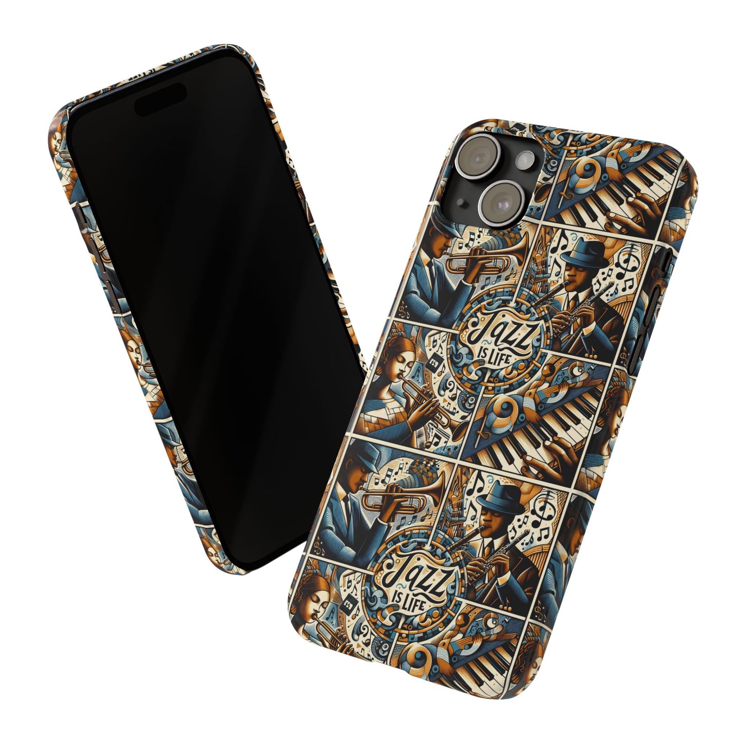 iPhone Slim Phone Cases - Jazz Is Life