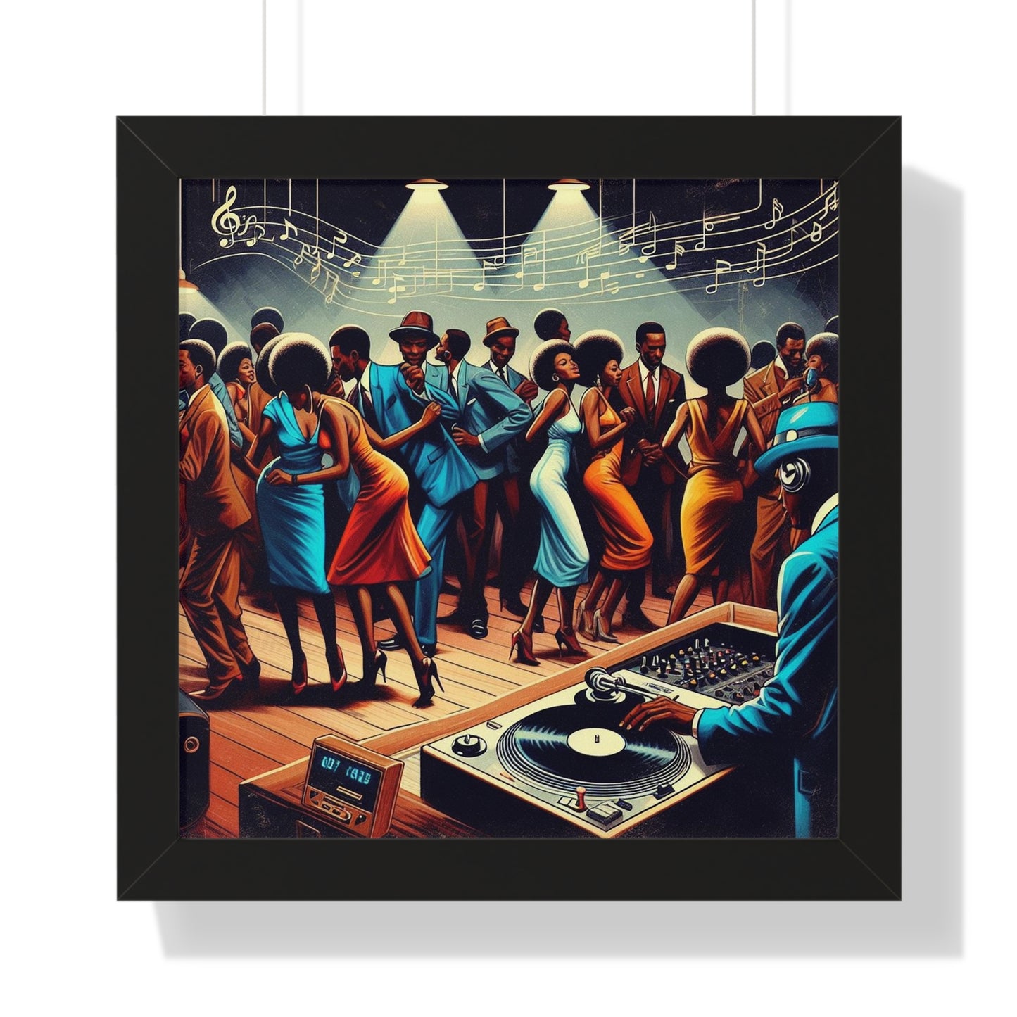 One Night At The Blue Light - Framed Vertical Poster