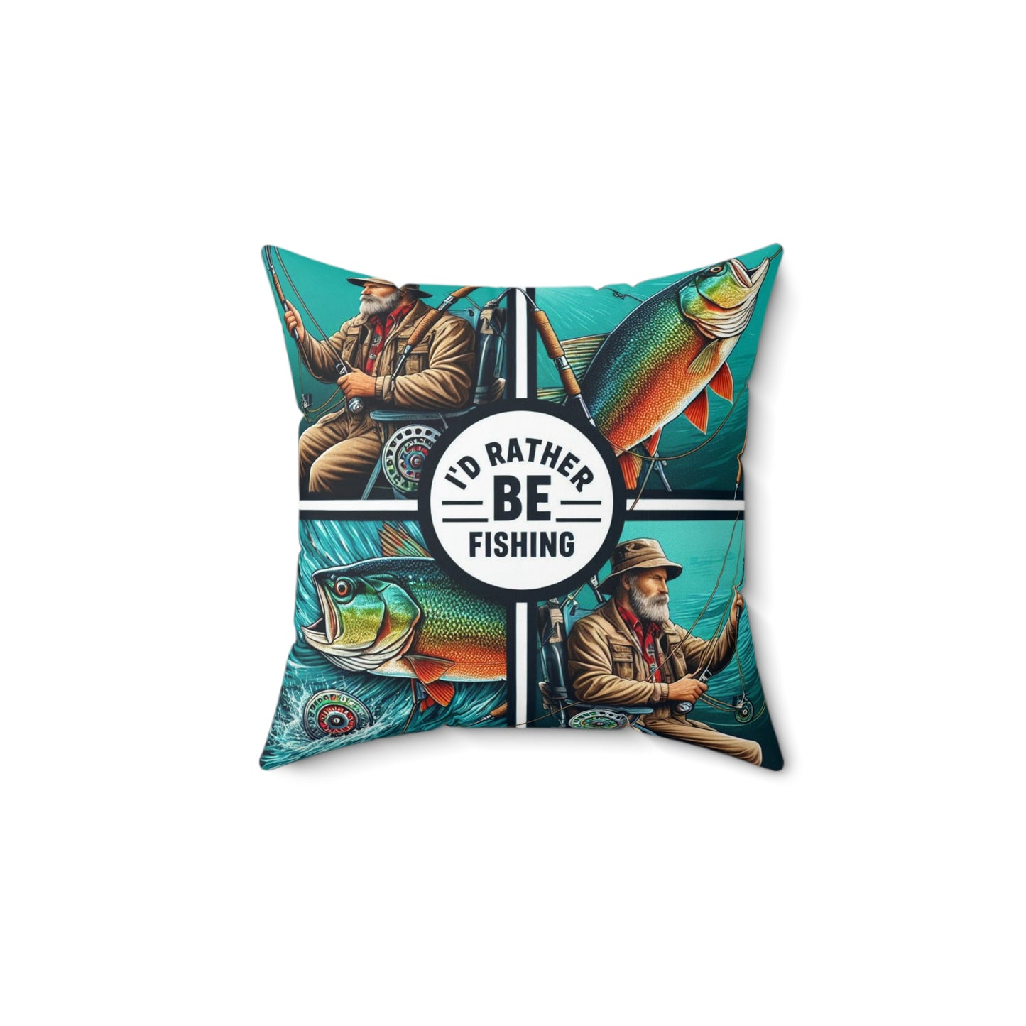 I'd Rather Be Fishing Pillow