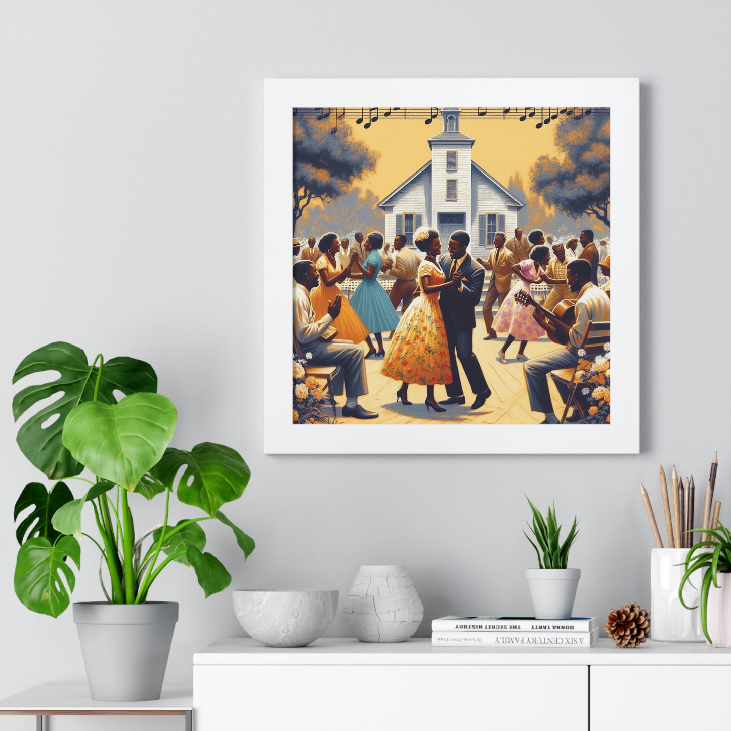 Sundresses In The Summertime -  Unique Wall Art - Framed Vertical Poster