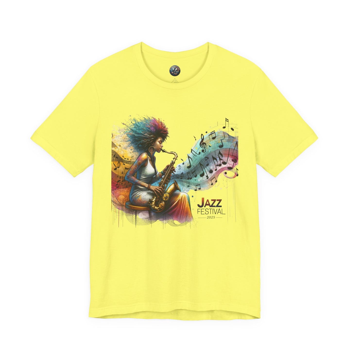 "Saxy Lady" Jazz Festival 2025 - Short Sleeve Tee - Both Sides Printed