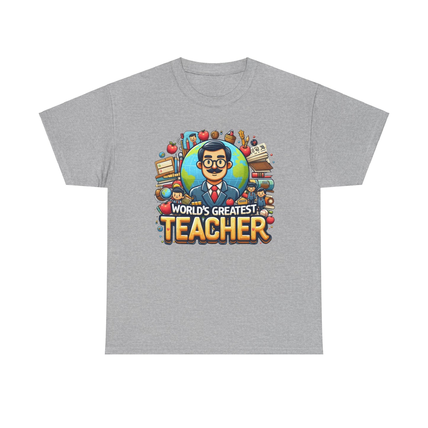 World's Greatest Teacher - Unisex Heavy Cotton Tee (G1)
