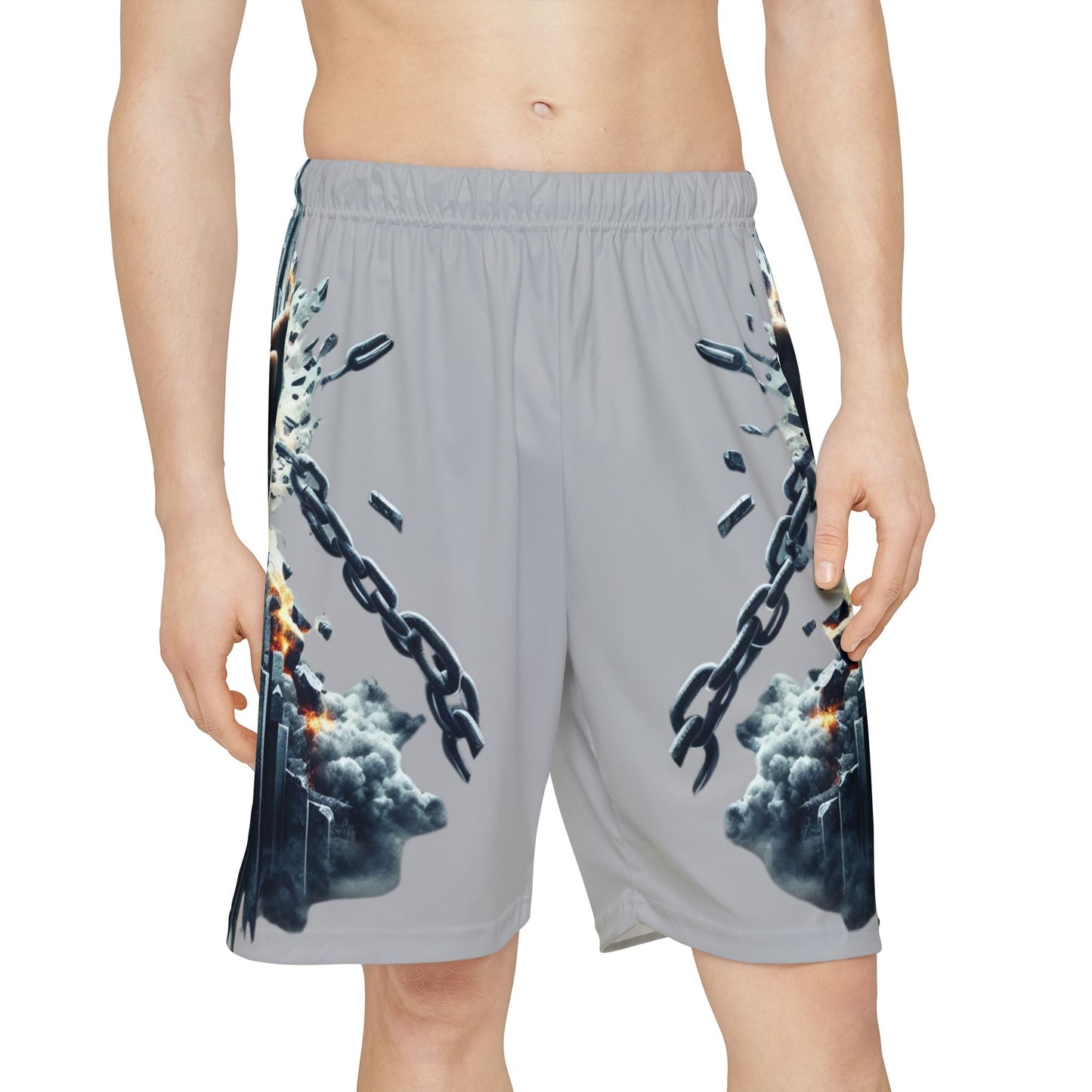 UNSTOPPABLE Men’s Sports Shorts - Light Grey