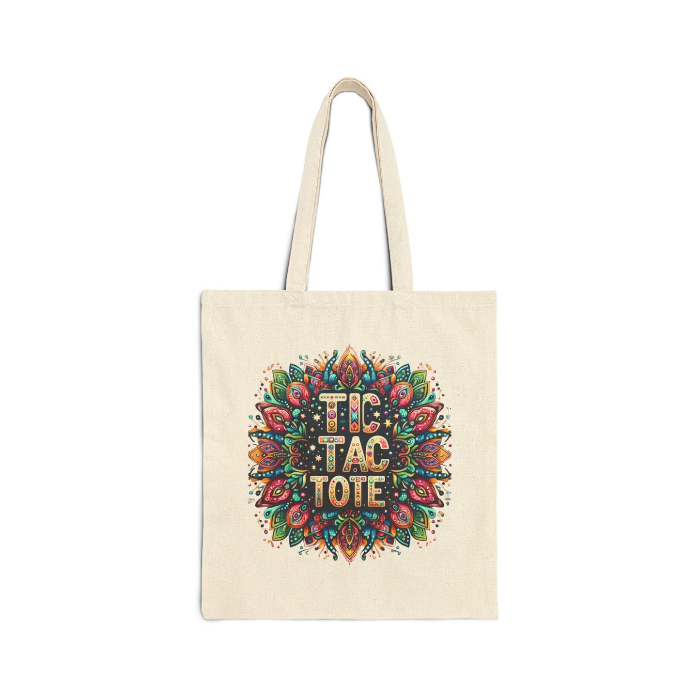 Tic Tac Tote Cotton Canvas Tote Bag