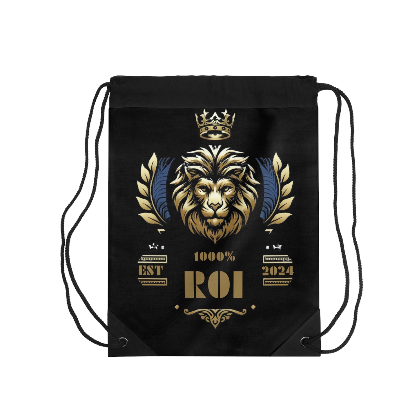 1000%ROI - Black Drawstring Bag