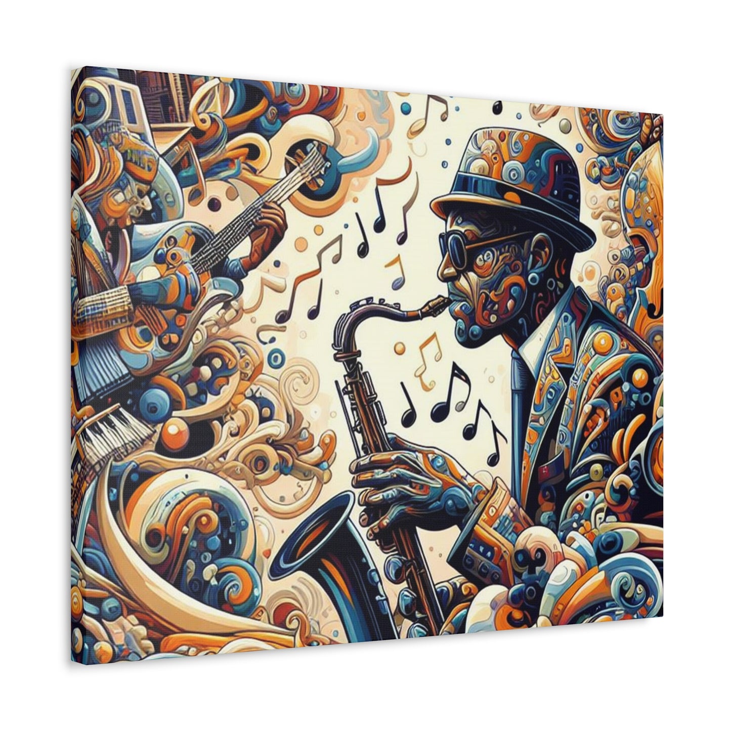 Vibing - Front and Side Printed Wall Art on Stretched Canvas