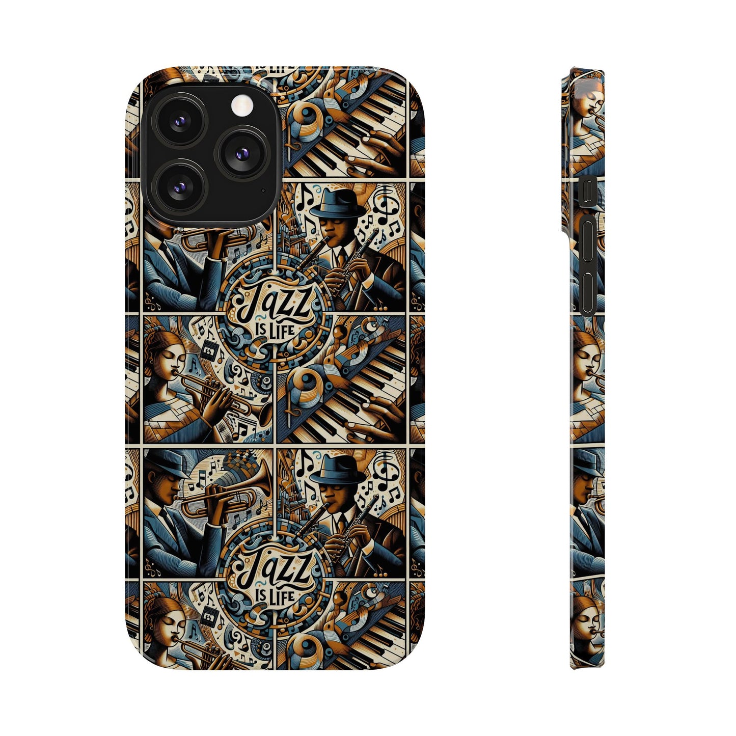 iPhone Slim Phone Cases - Jazz Is Life