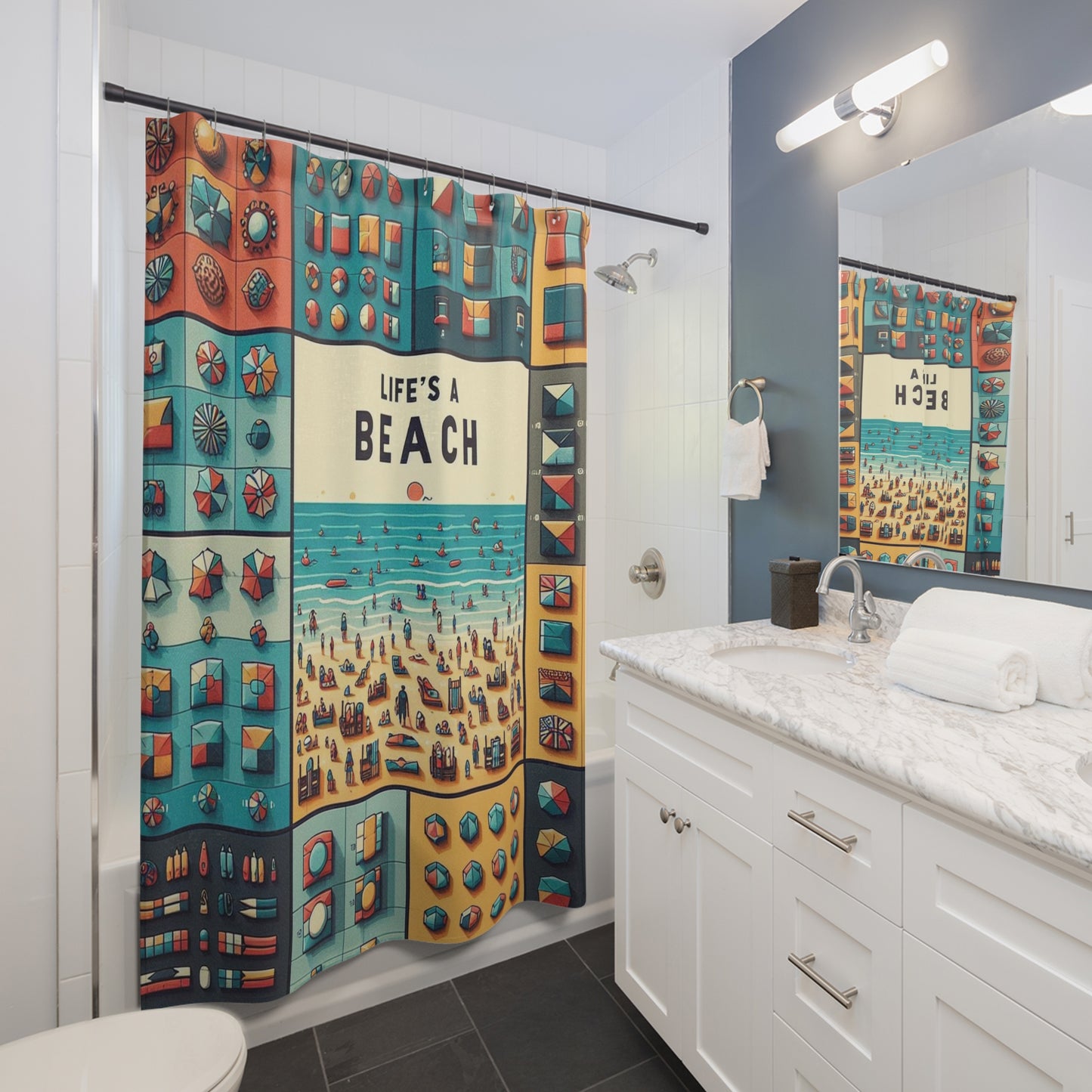 Life's A Beach Shower Curtains