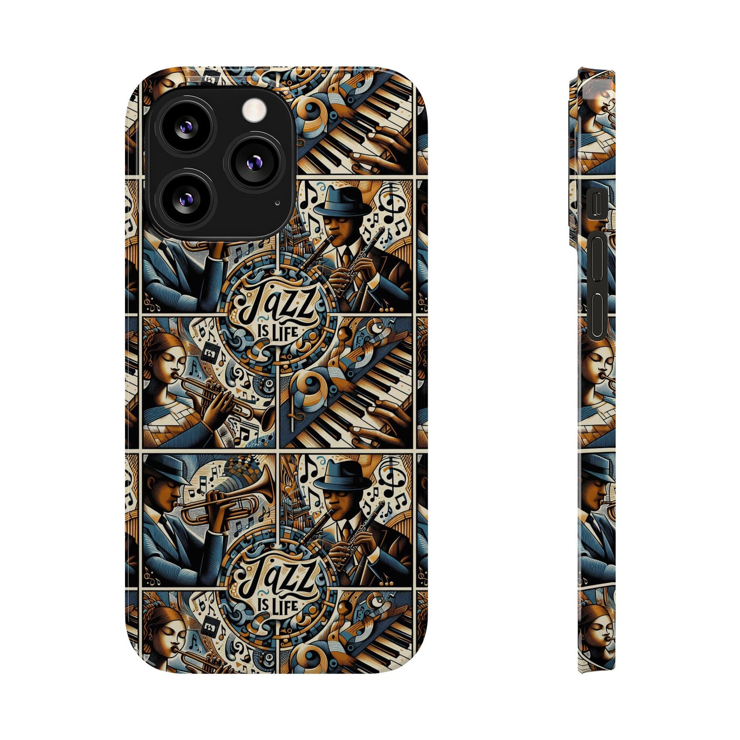iPhone Slim Phone Cases - Jazz Is Life