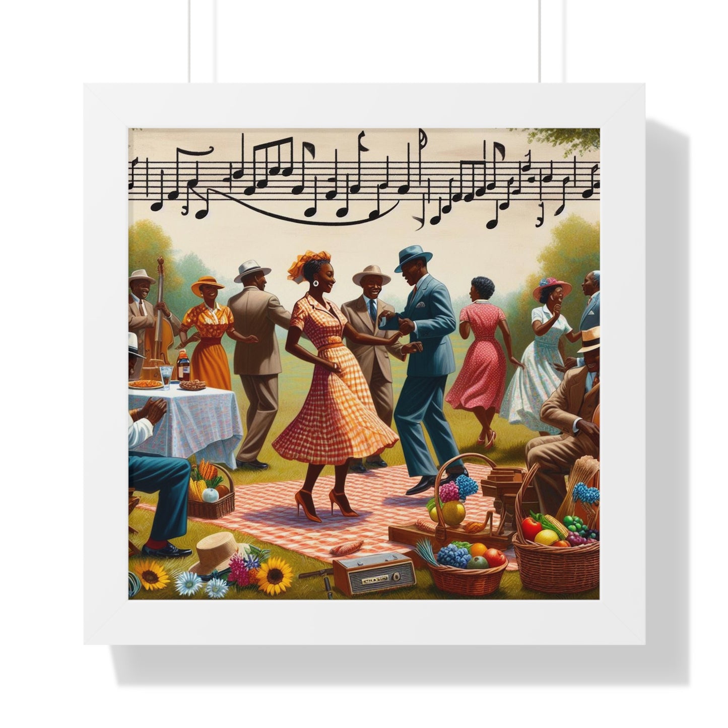 When I Move U Move -  Unique Wall Art - Framed Vertical Poster