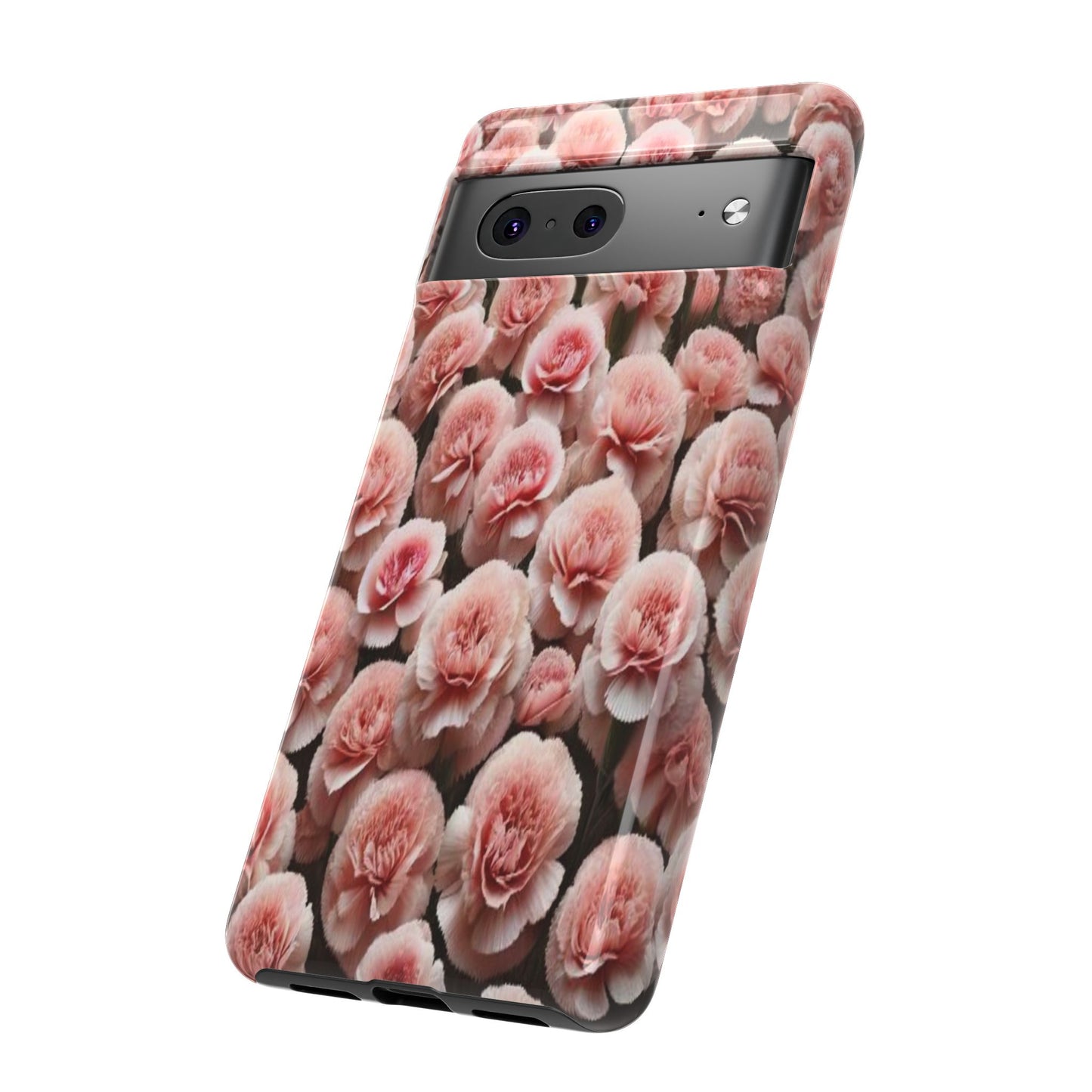 Pink Carnations - Durable Tough Phone Cases