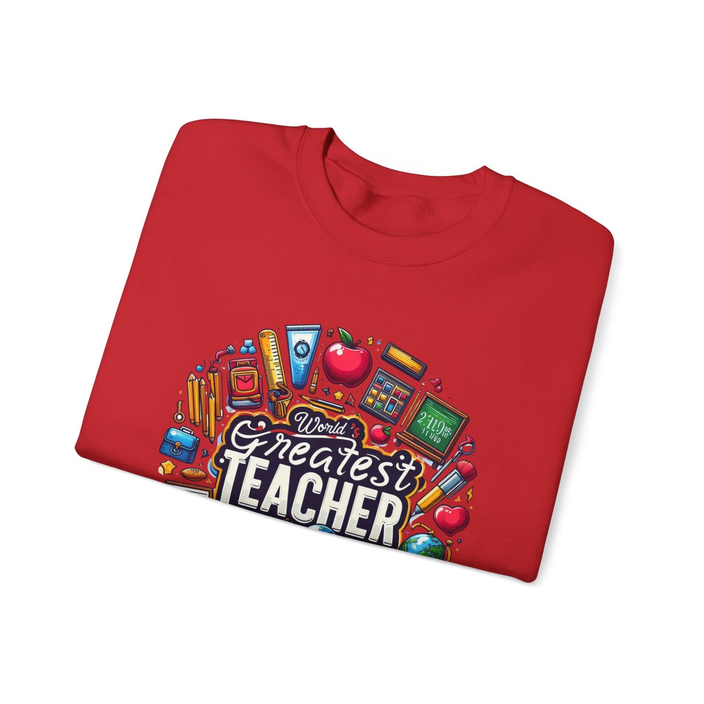 World's Greatest Teacher - Unisex Heavy Blend™ Crewneck Sweatshirt (G2)