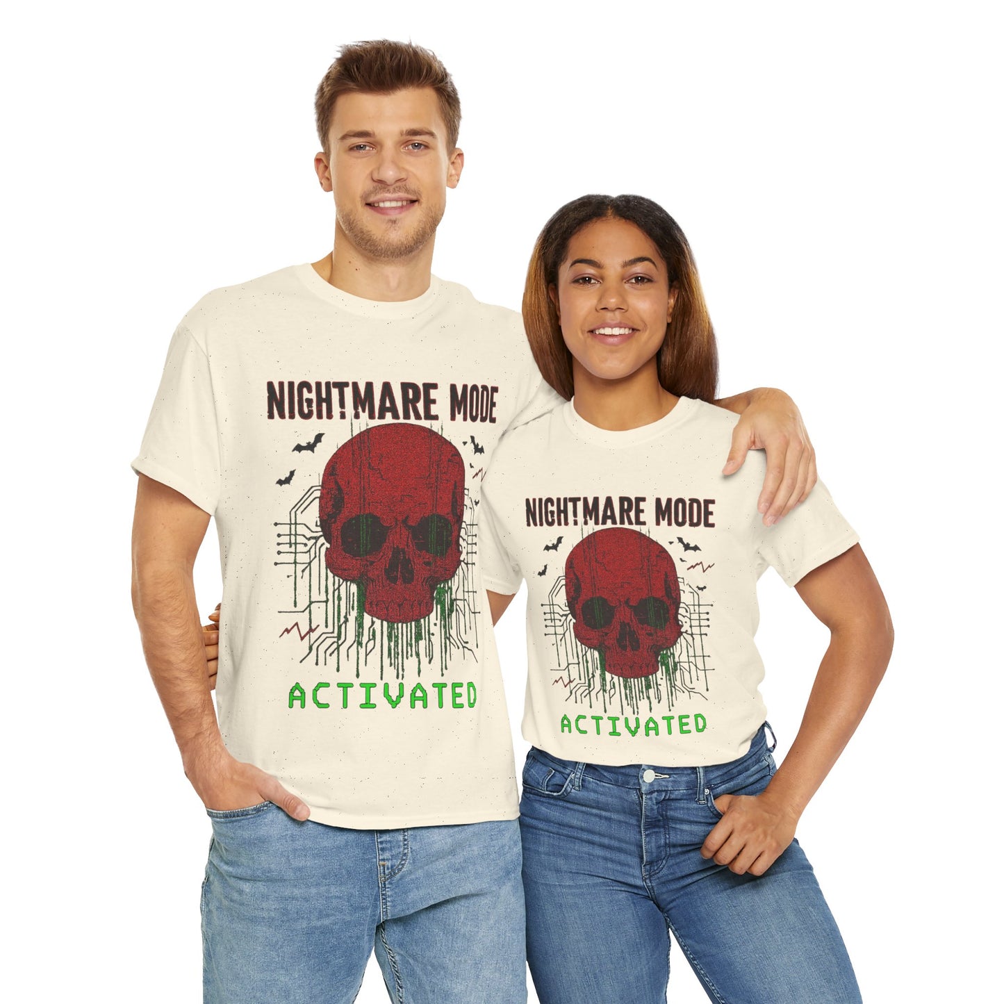 NIGHTMARE MODE ACTIVATED TShirt (Red Skull)