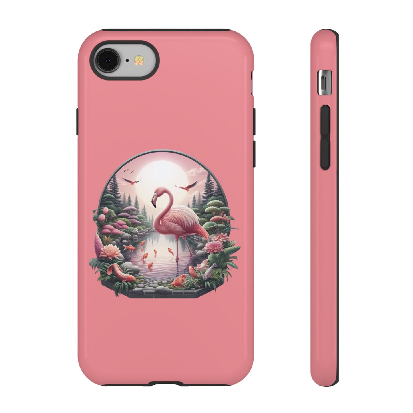 Pink Flamingo - iPhone Tough Phone Case