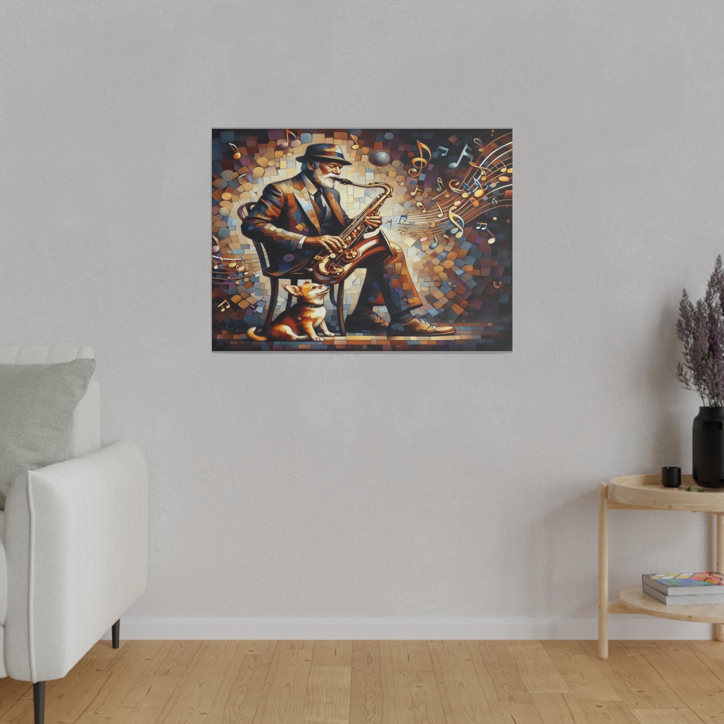 Man's Best Friend on Matte Canvas