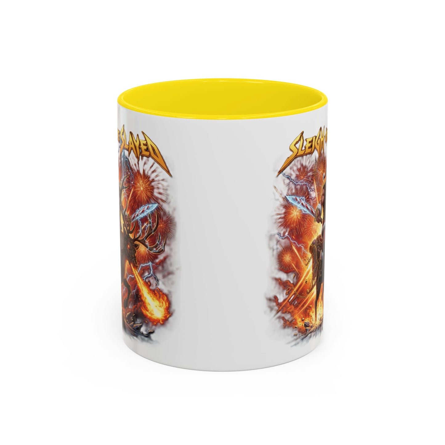 "Sleigh or Be Slayed" Mug | Ceramic Coffee Cup | Holiday Mug