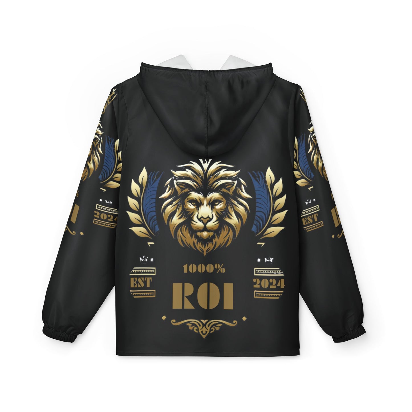 1000%ROI Windbreaker Jacket - Black - Customizable