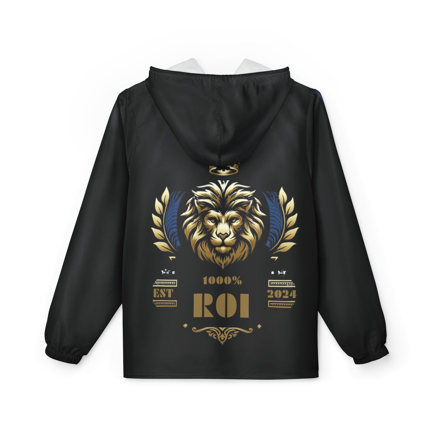 1000%ROI Windbreaker Jacket - Black - Level Up Flag
