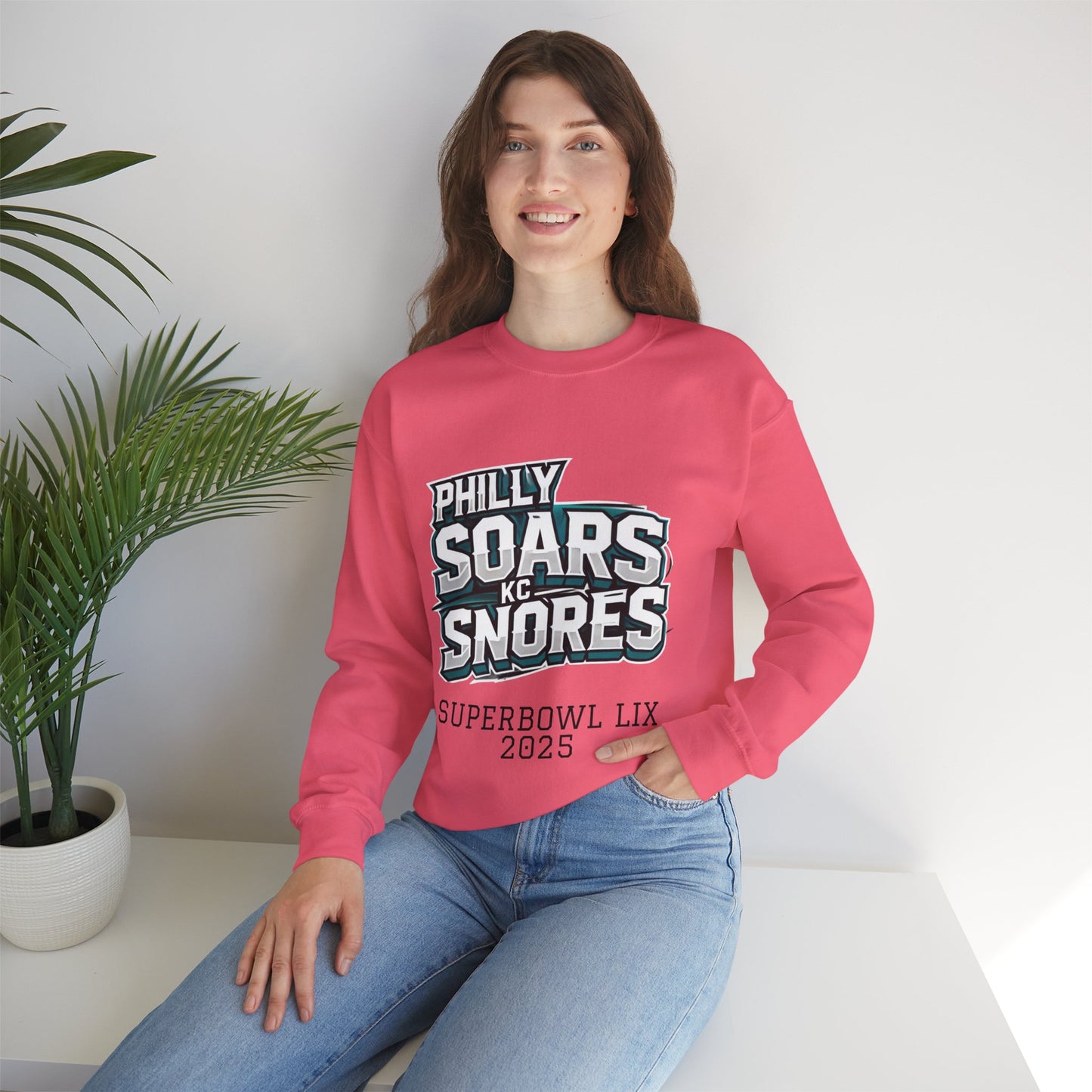 Philly Soars - KC Snores - Black Letters Unisex Heavy Blend™ Crewneck Sweatshirt