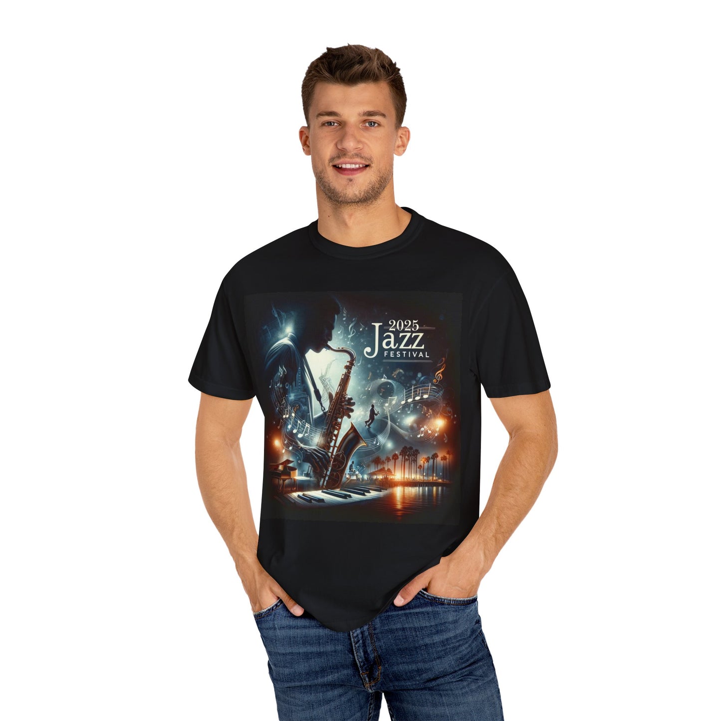2025 Jazz Festival Unisex Garment-Dyed T-Shirt - Celebrate Music and Culture