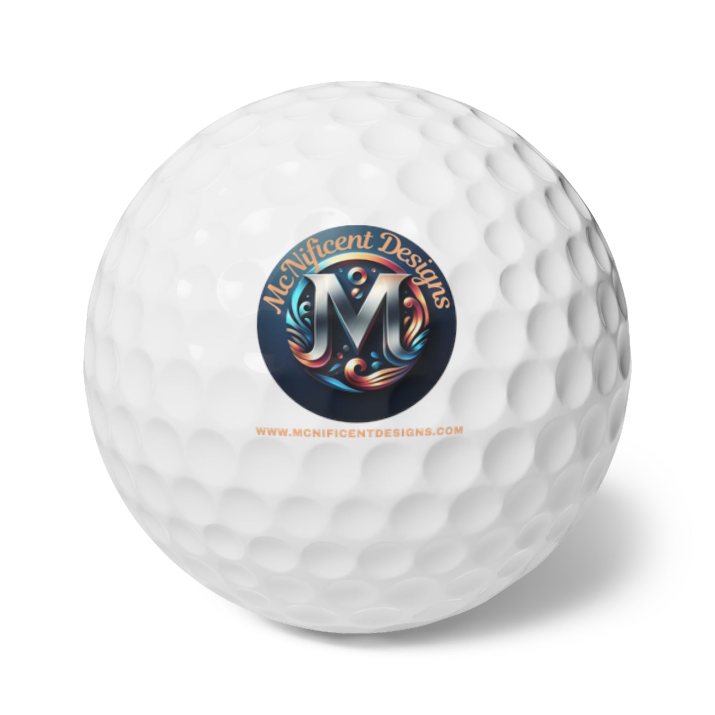 McNificent Designs Golf Balls, 6pcs