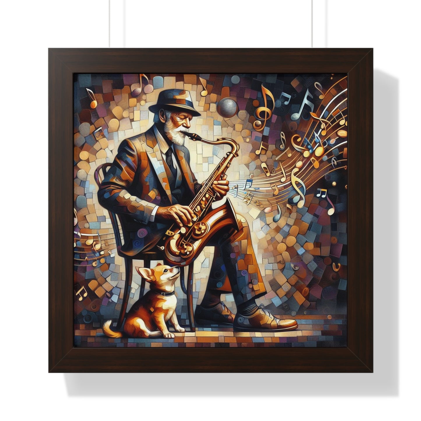 Man's Best Friend -  Unique Wall Art -  Framed Vertical Poster