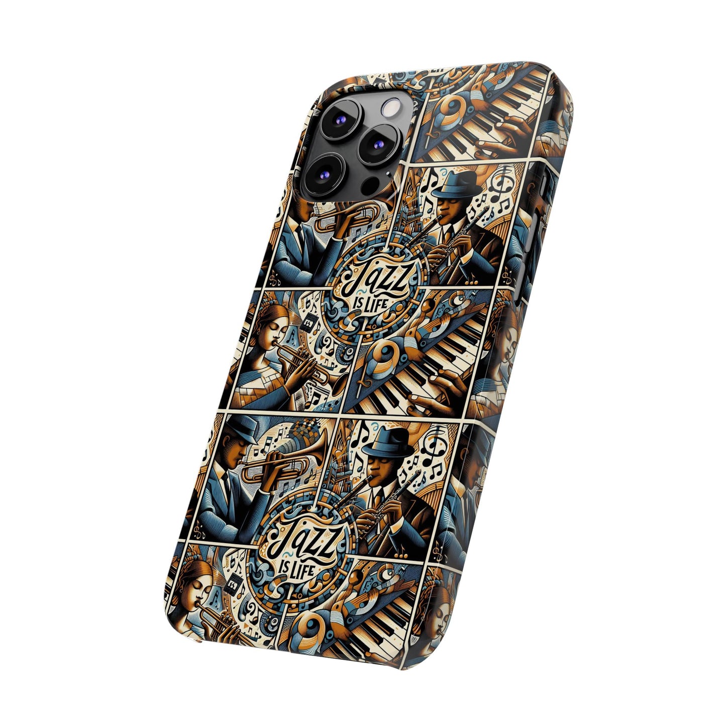 iPhone Slim Phone Cases - Jazz Is Life