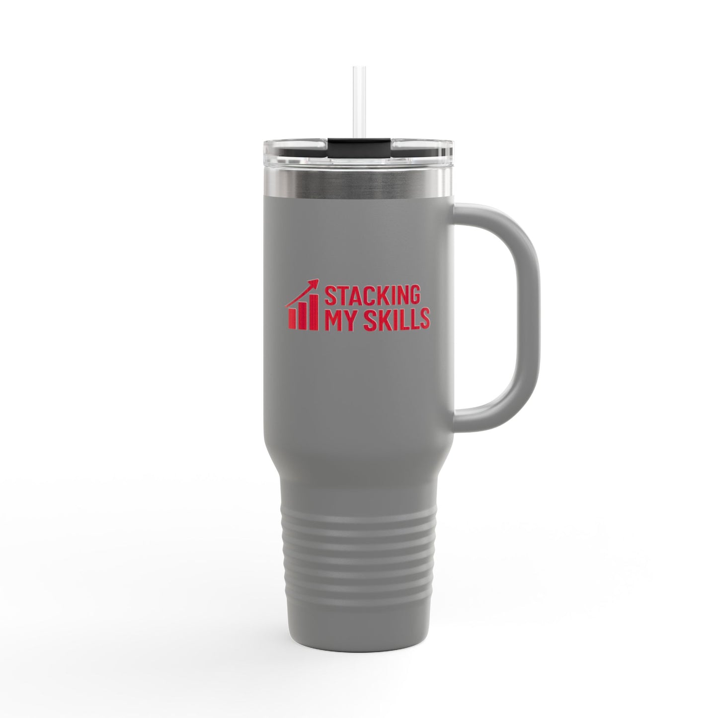 "Stacking My Skills" Motivational Travel Mug