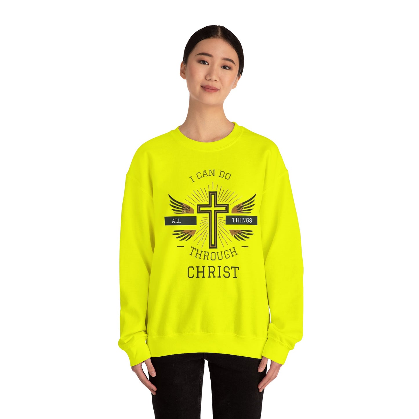 All Things Through Christ Unisex Heavy Blend™ Crewneck Sweatshirt