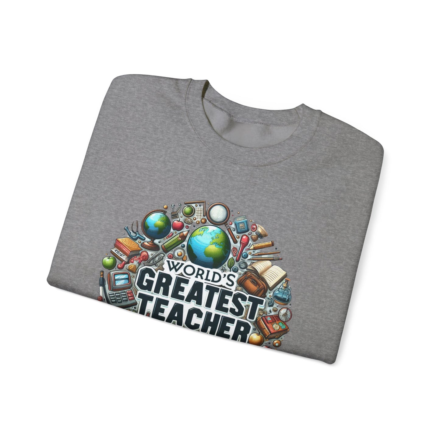 World's Greatest Teacher - Unisex Heavy Blend™ Crewneck Sweatshirt (G3)