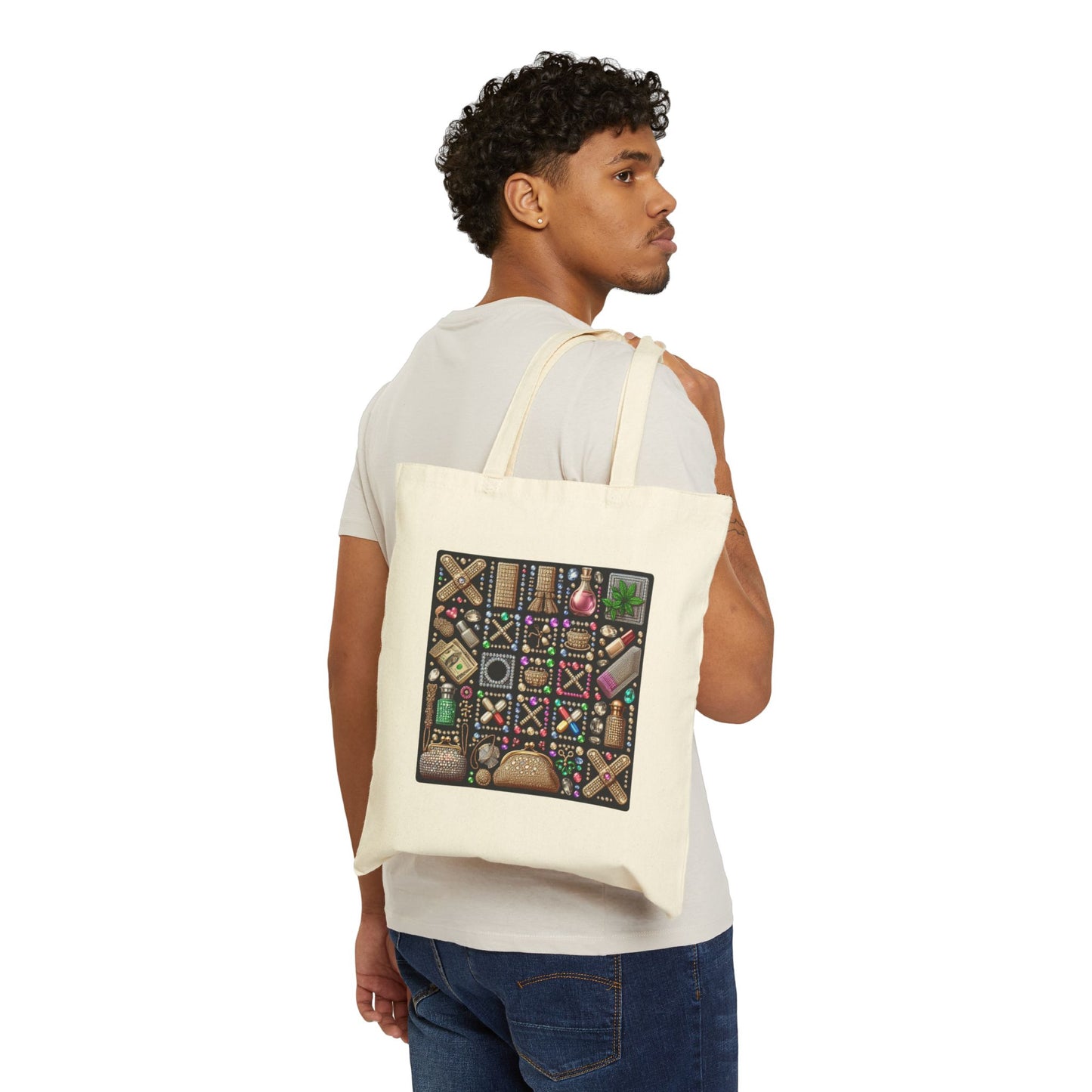 Tic Tac Tote - Cotton Canvas Tote Bag