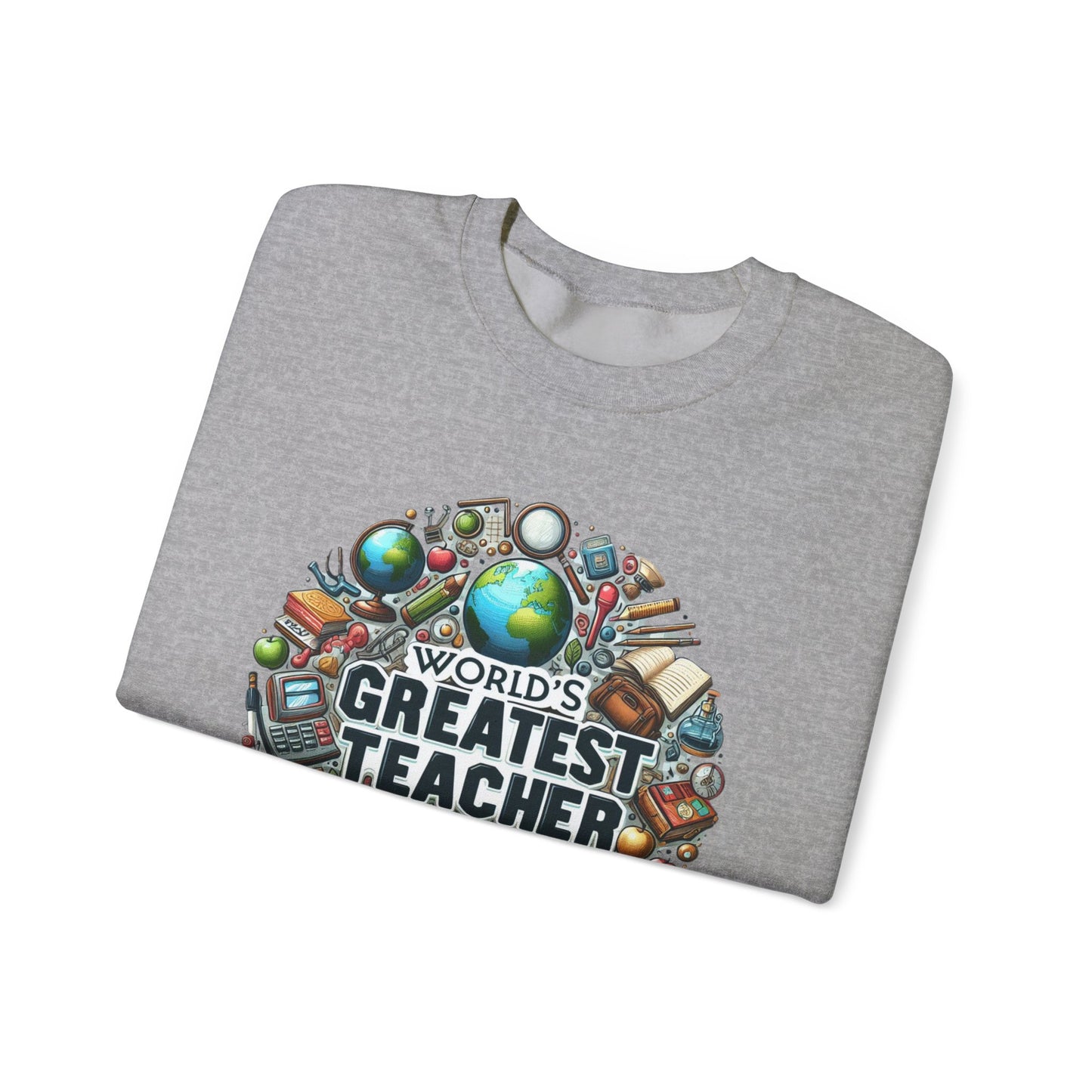 World's Greatest Teacher - Unisex Heavy Blend™ Crewneck Sweatshirt (G3)
