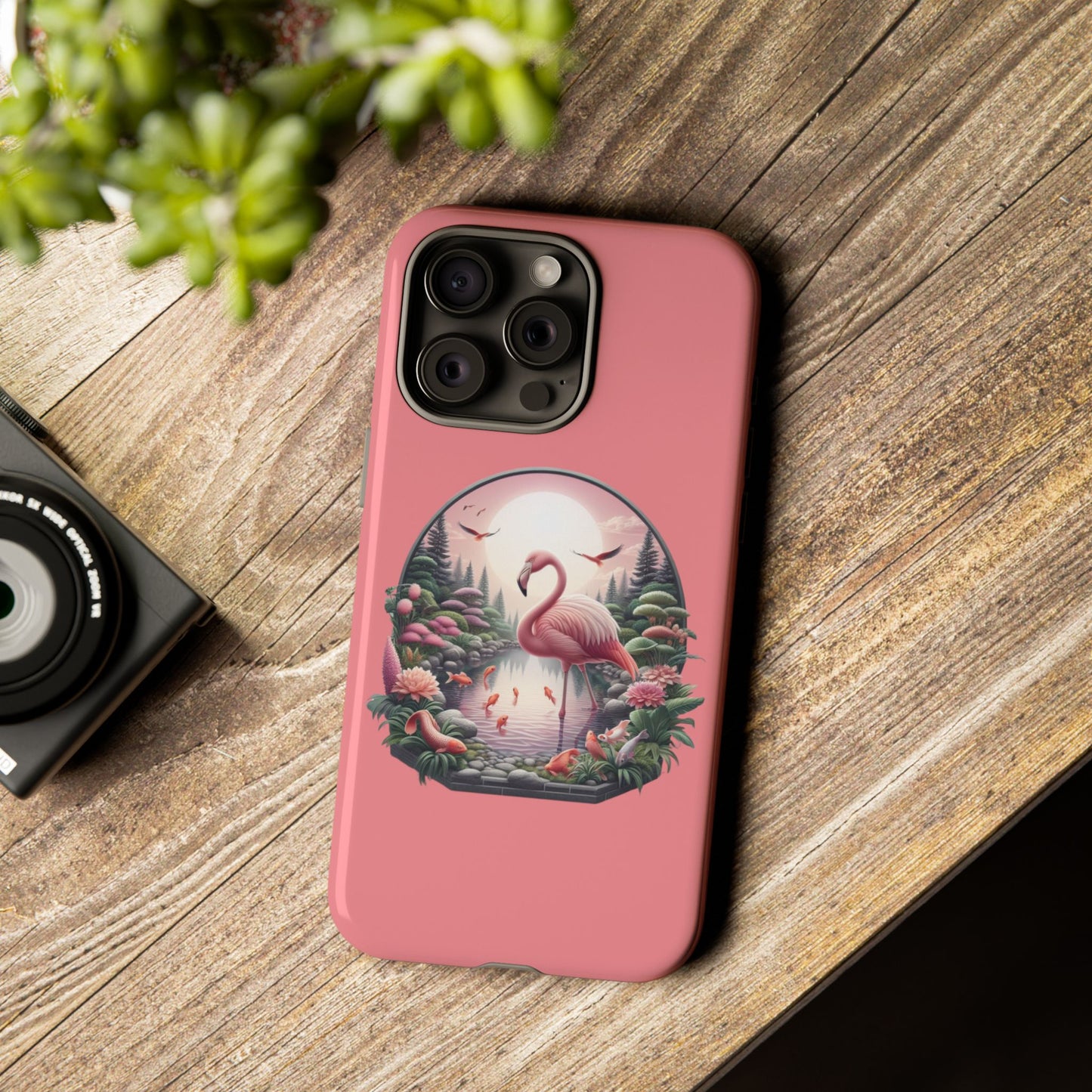 Pink Flamingo - iPhone Tough Phone Case
